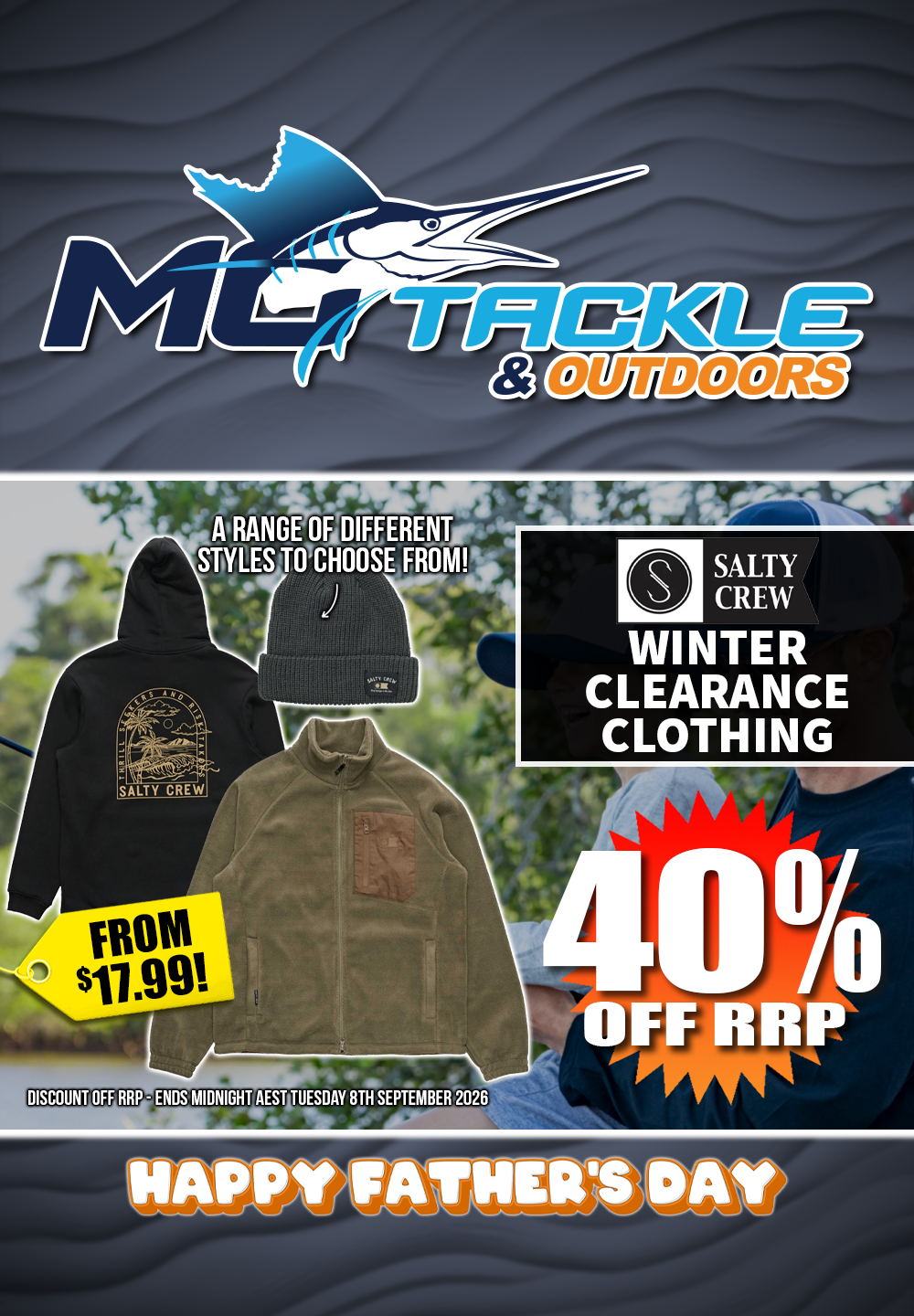 40% off Salty Crew Winter Clearance Clothing