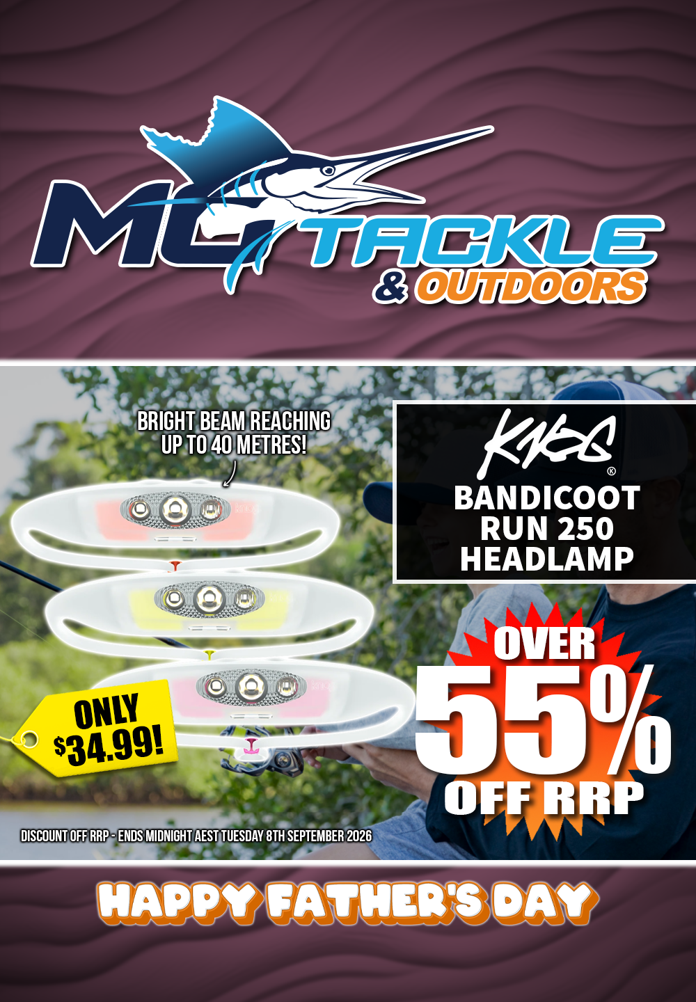 Over 55% off Knog Bandicoot Run 250 Silicone Headlamp