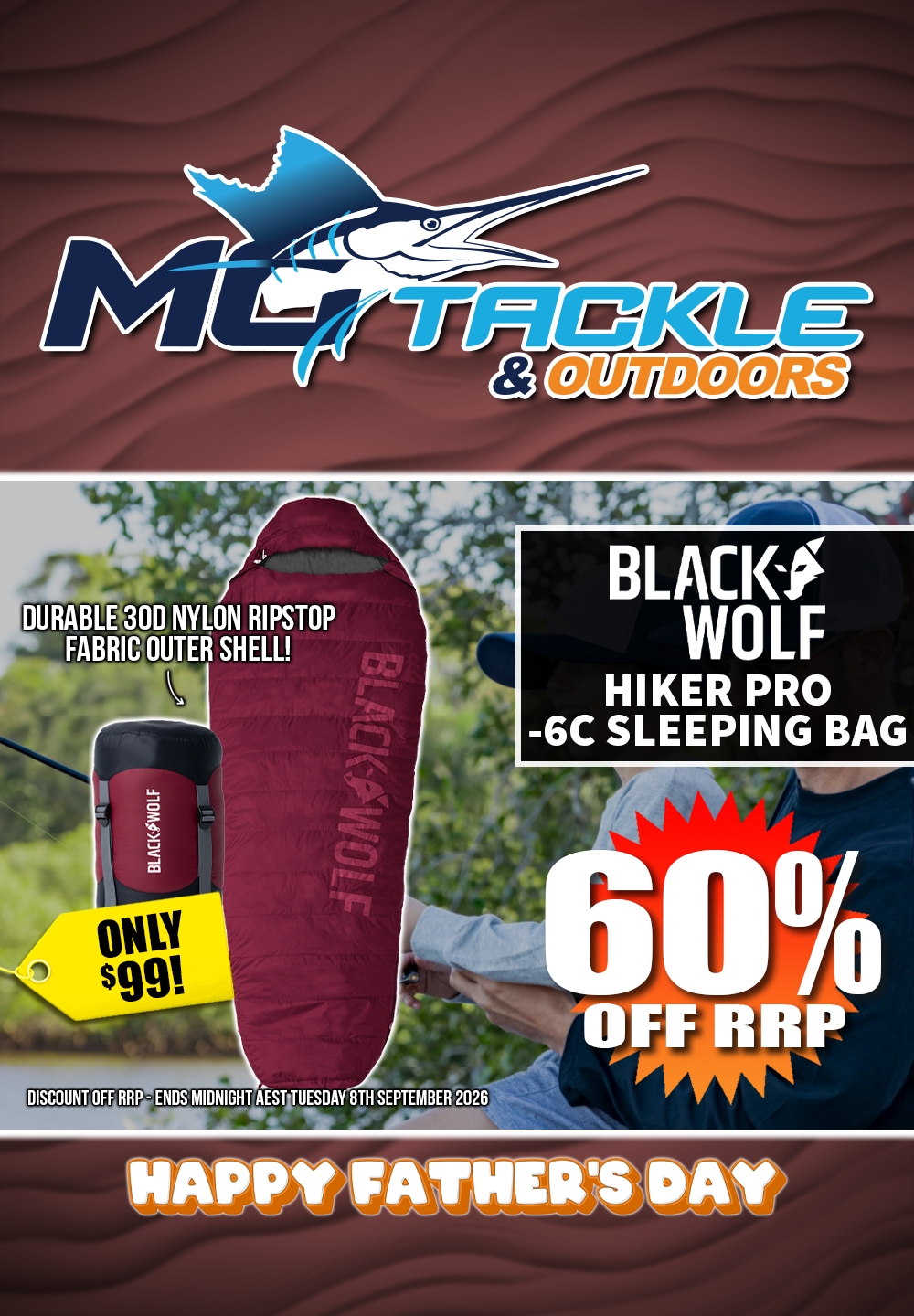 60% off BlackWolf Hiker Pro -6C Sleeping Bag