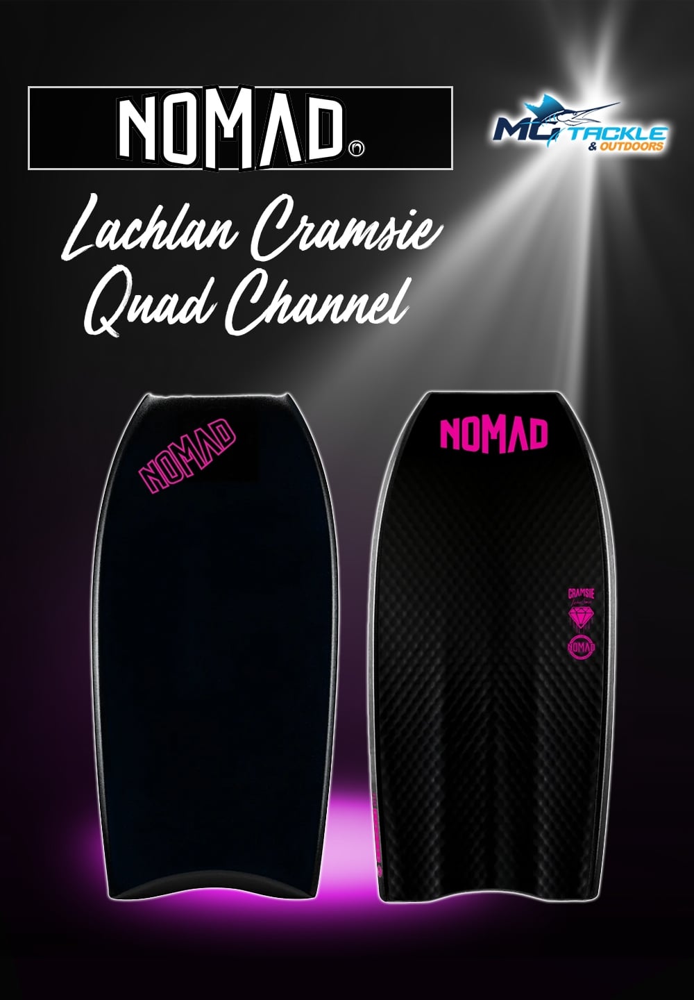 New - Nomad Lachlan Cramsie Quad LTD Channel PP Core Bodyboard