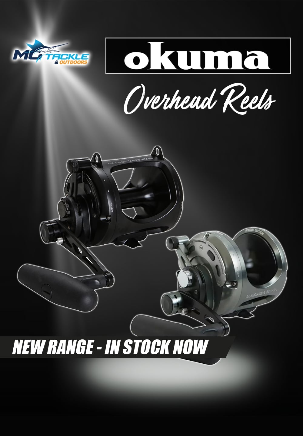 New - Okuma Overhead Reels