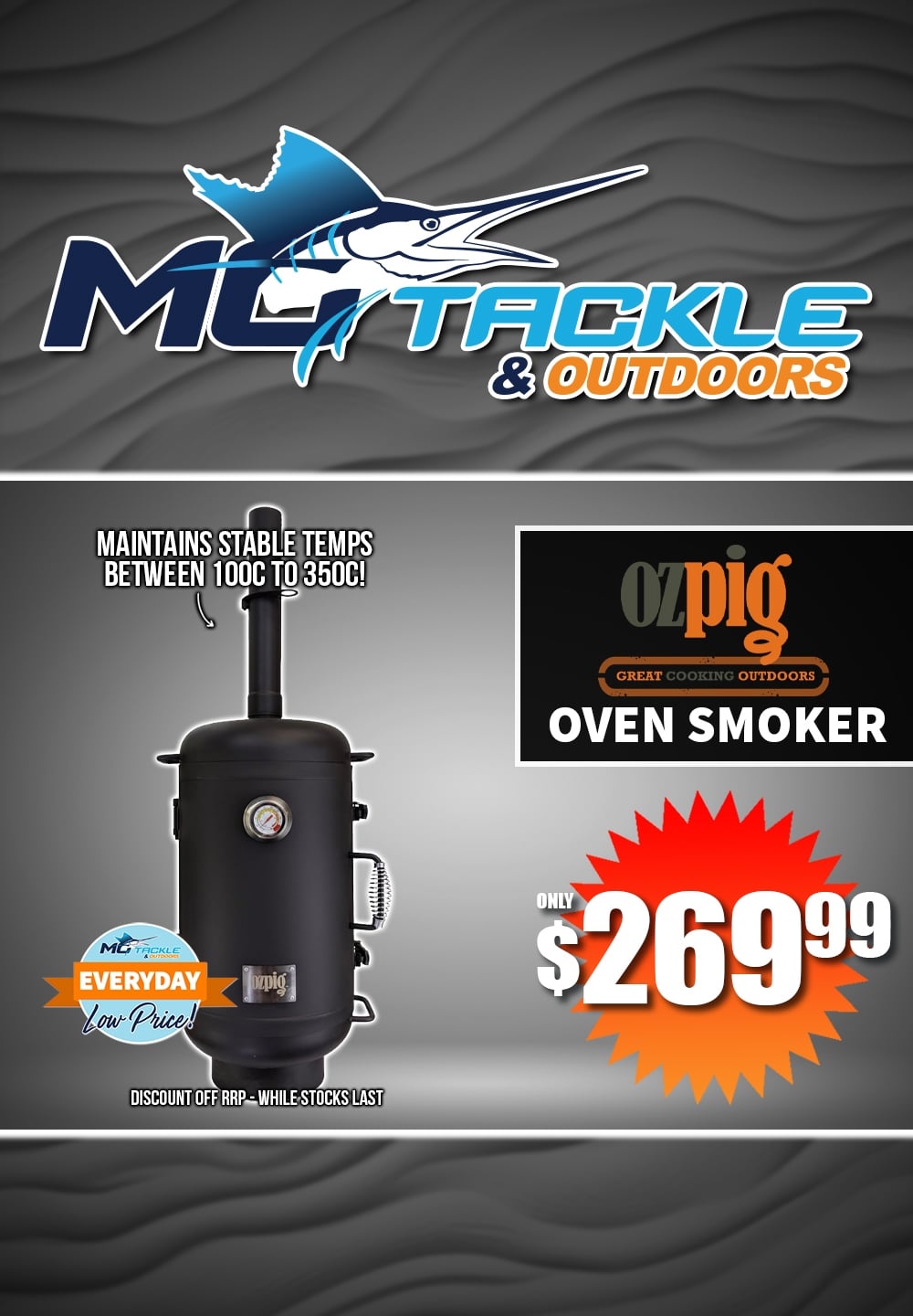 Ozpig Oven Smoker only $269.99