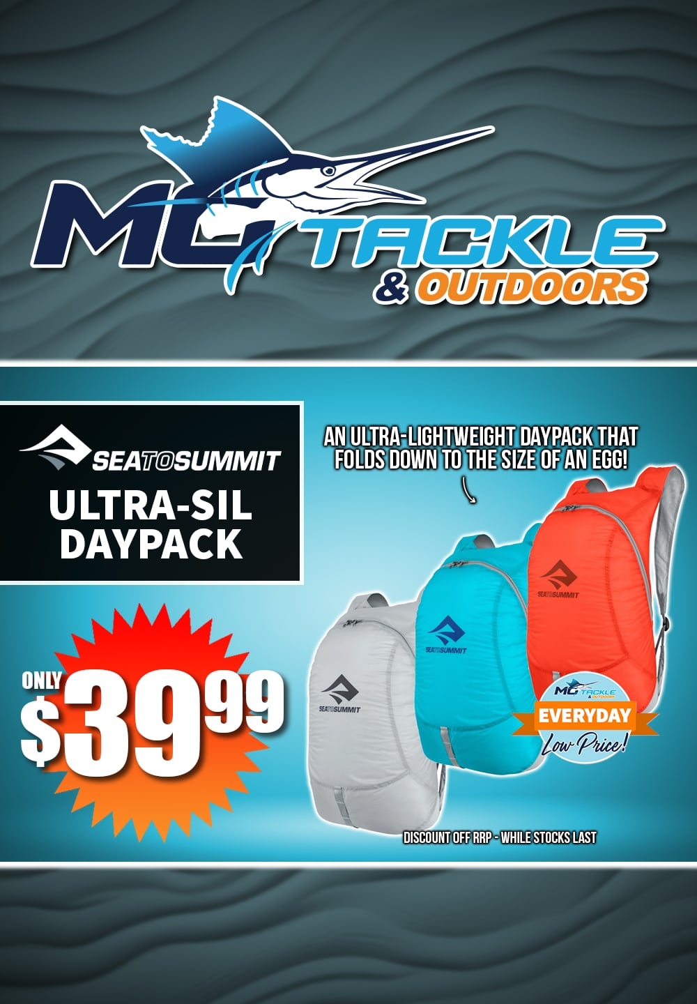 Sea To Summit Ultra-Sil Daypack only $39.99