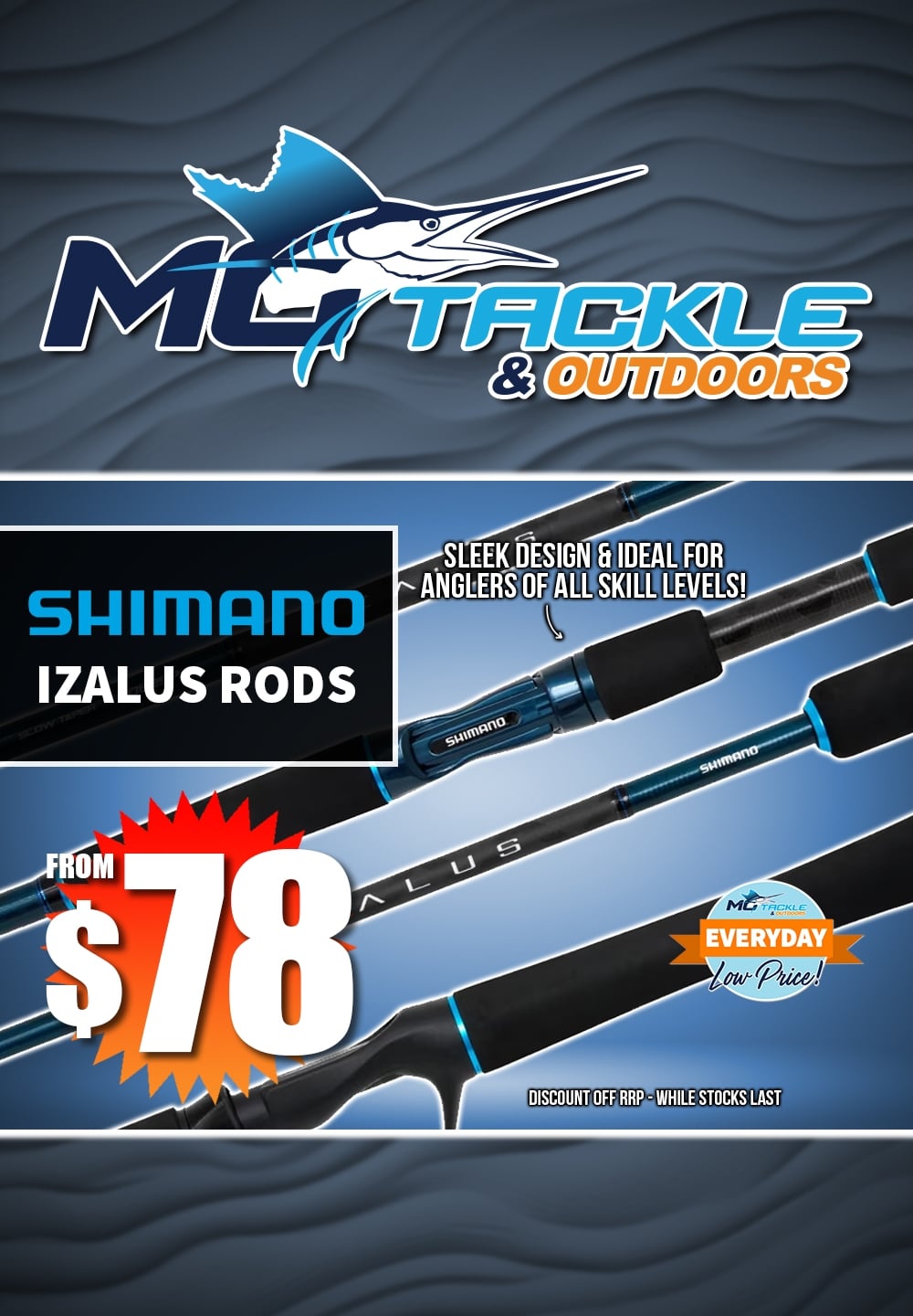 Shimano Izalus Rod from $78
