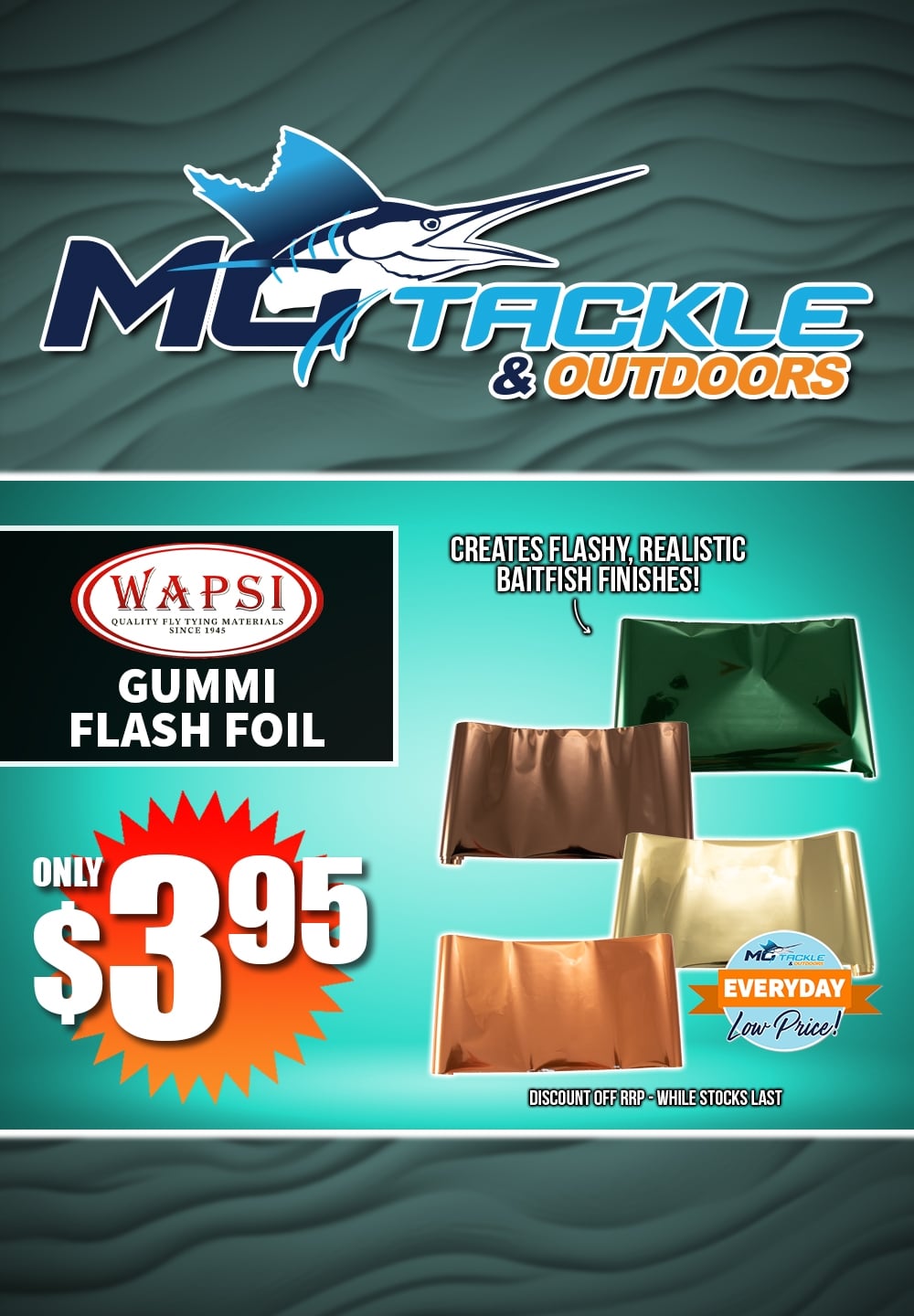 Wapsi Gummi Flash Foil only $3.95