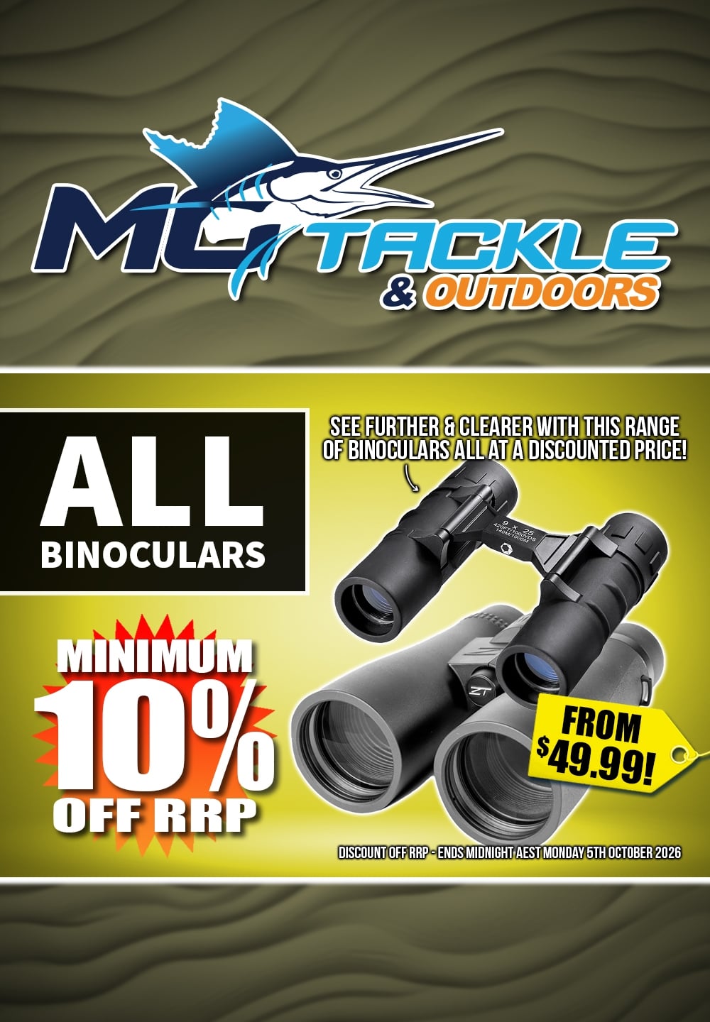 10% off Binoculars
