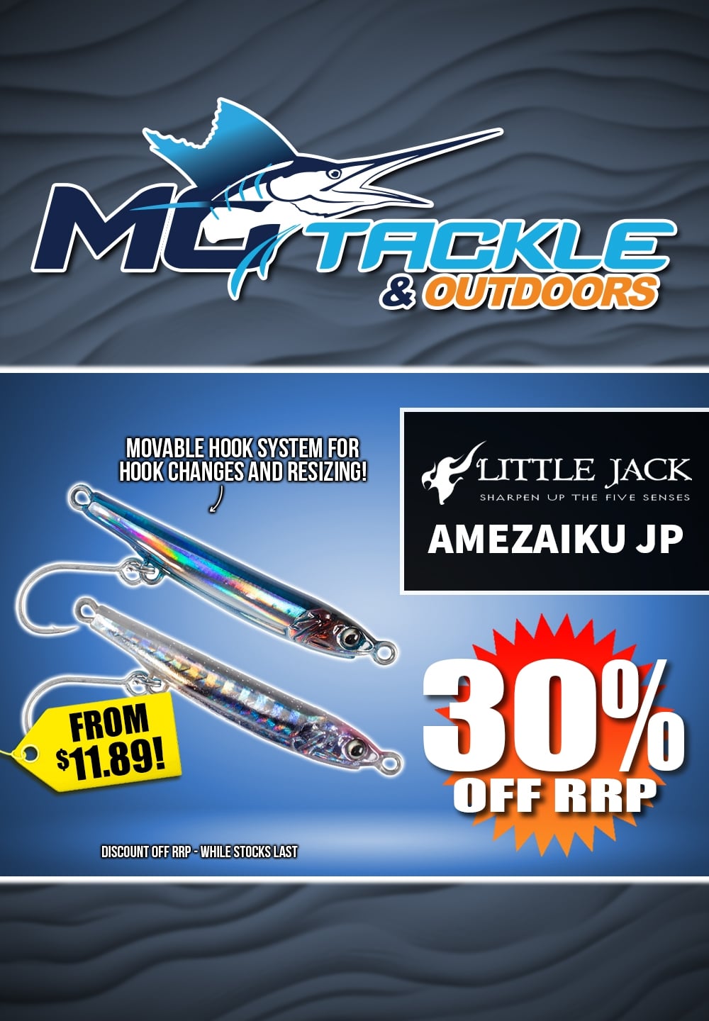30% off Little Jack Amezaiku JP Lure