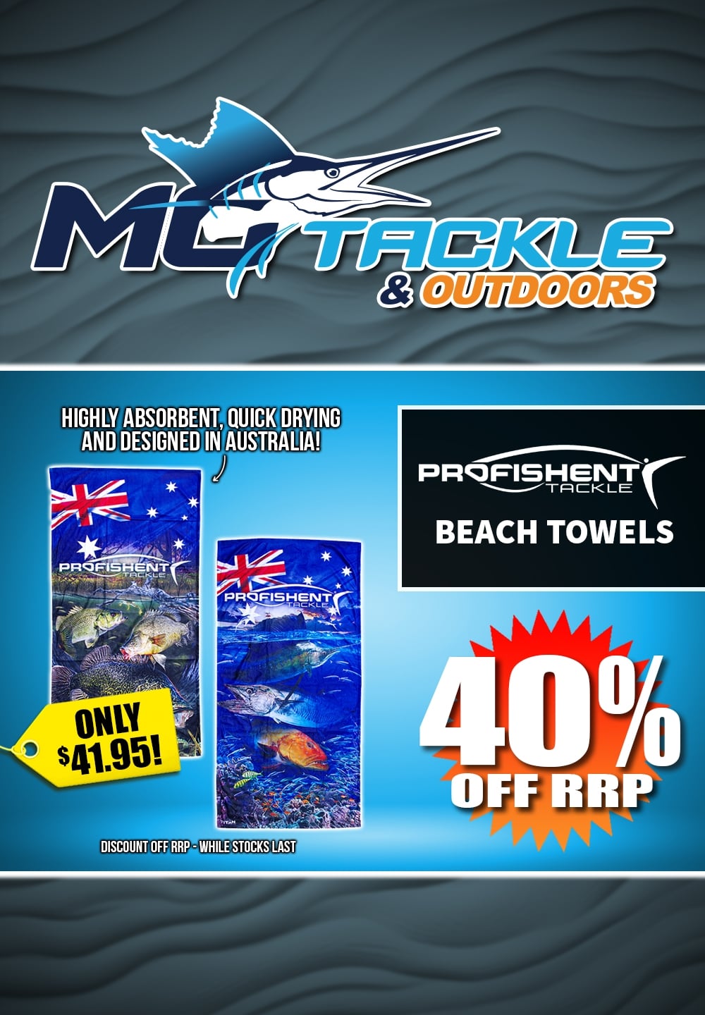 40% off Profishent Beach Towel