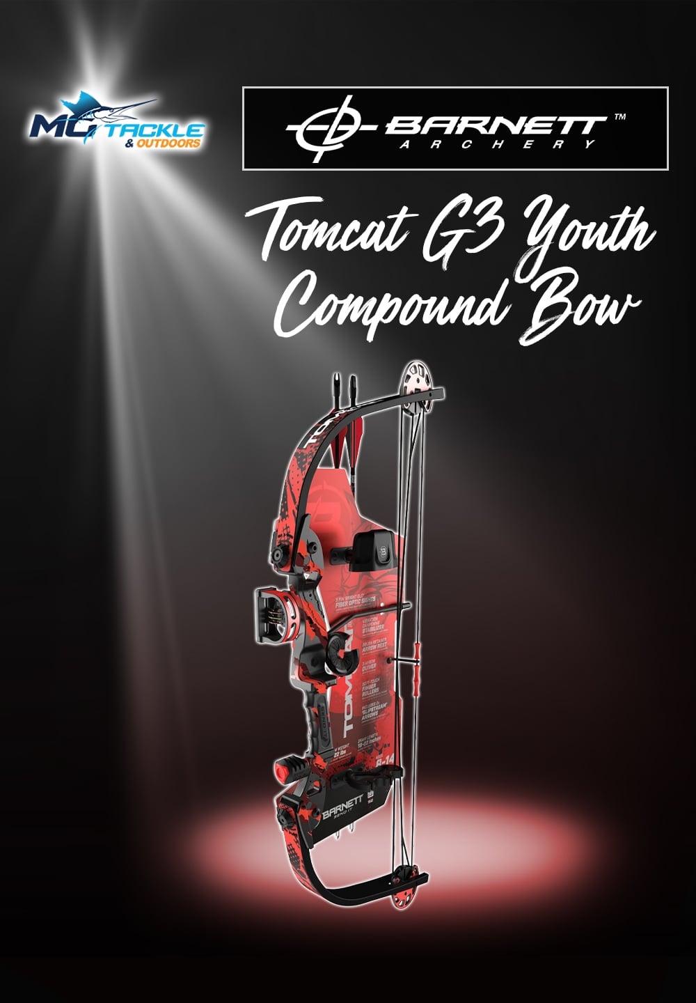 New - Barnett Tomcat G3 Youth Compound Bow