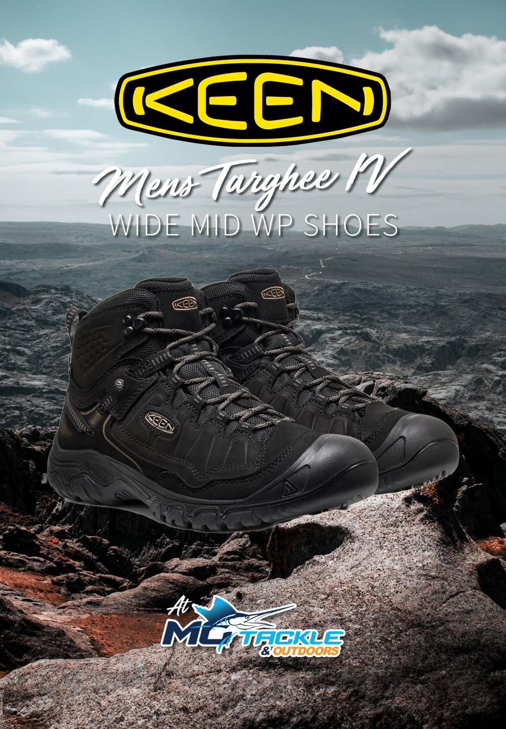 New - Keen Mens Targhee IV Wide Mid WP Shoes