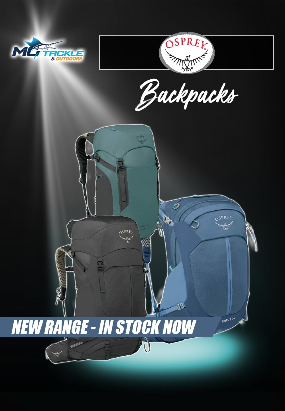 New - Osprey Backpacks
