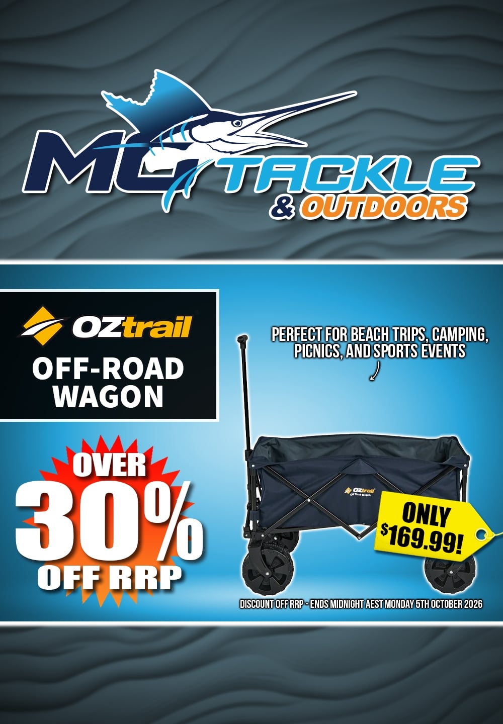 Oztrail Off-Road Wagon only $169.99