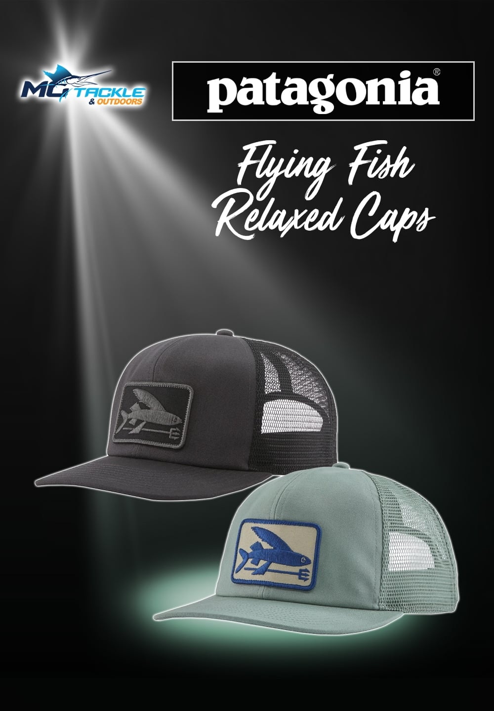 New - Patagonia Flying Fish Relaxed Trucker Cap