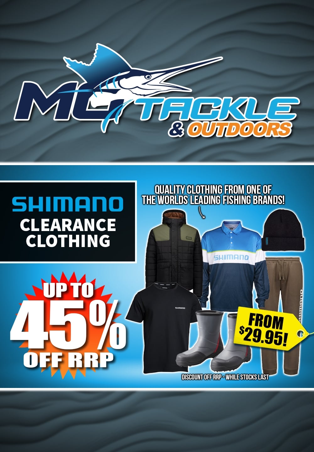 Up to 45% off Shimano Clearance Clothing
