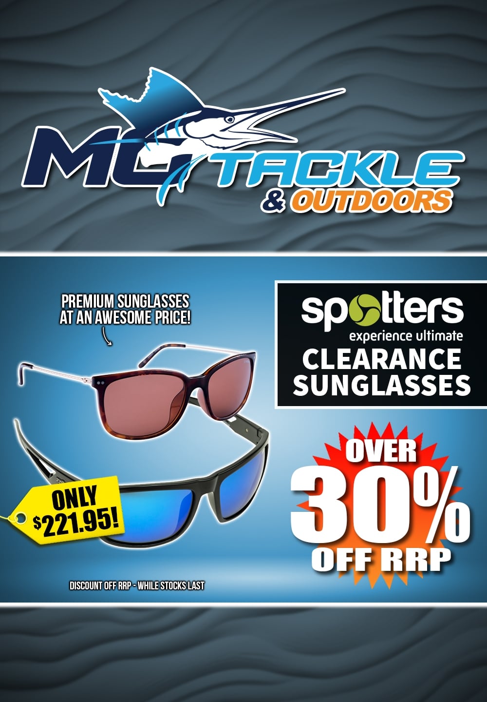 Over 30% off Spotters Clearance Sunglasses