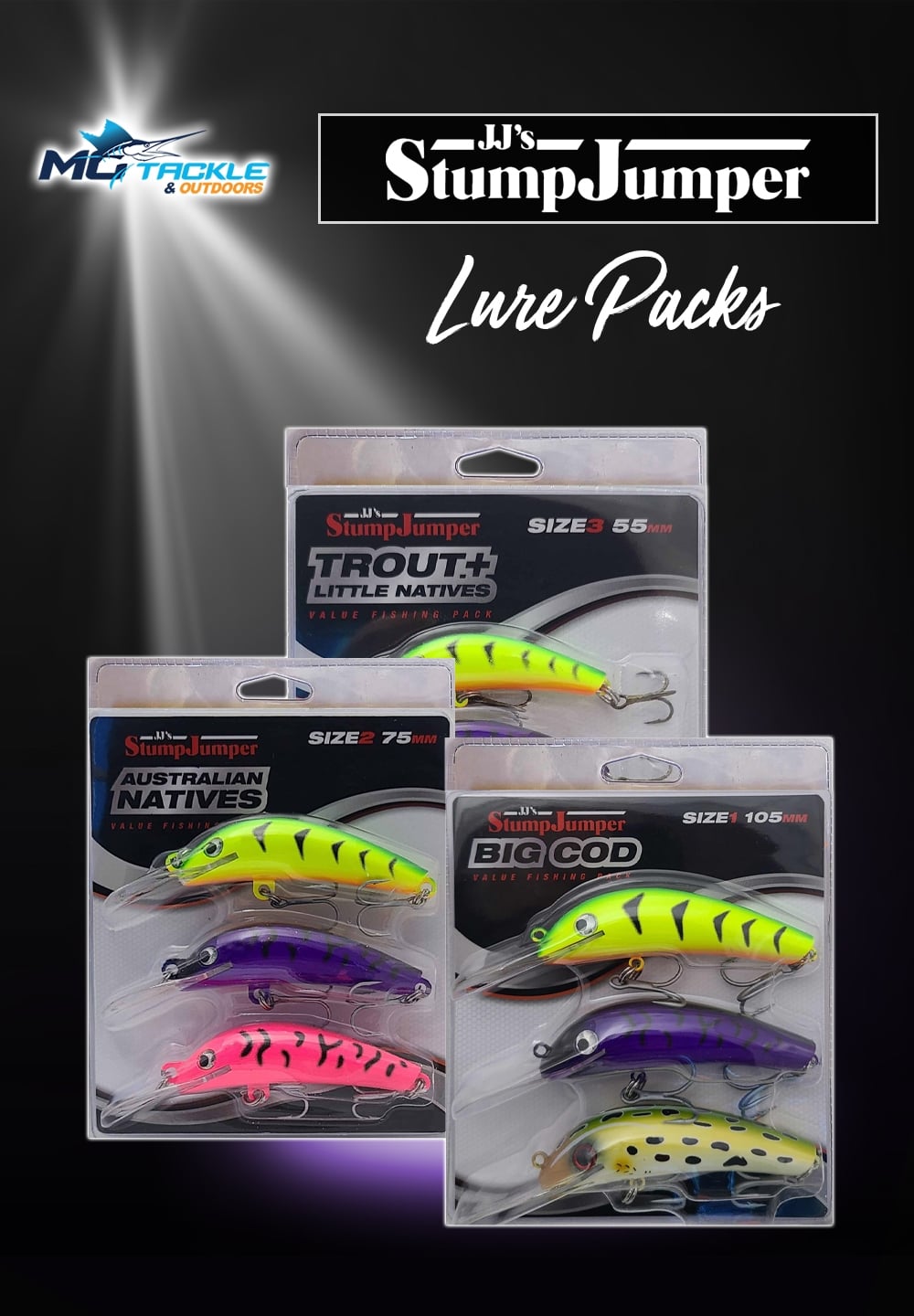 New - Stumpjumper Lure Packs