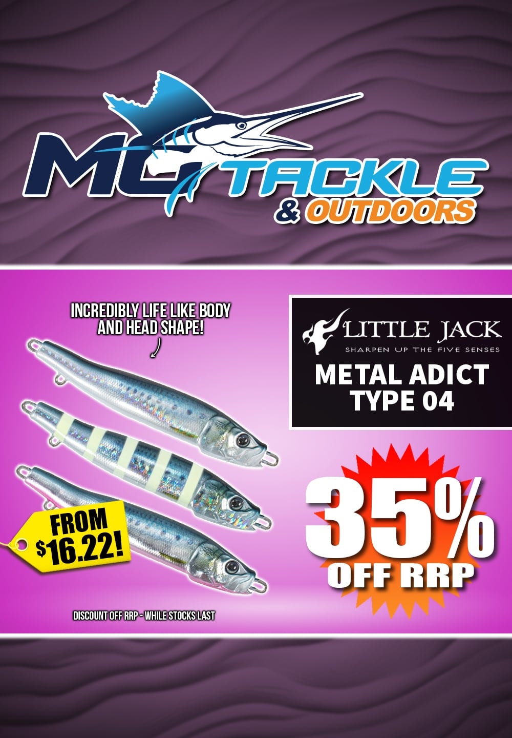 35% off Little Jack Metal Adict Type 04 Lure