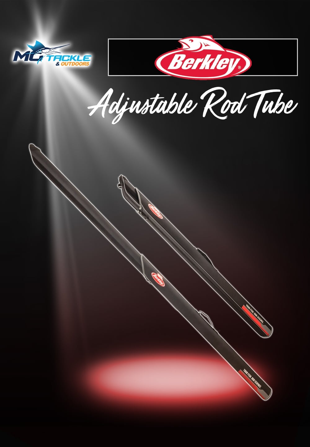 New - Berkley 4ft Adjustable Rod Tube