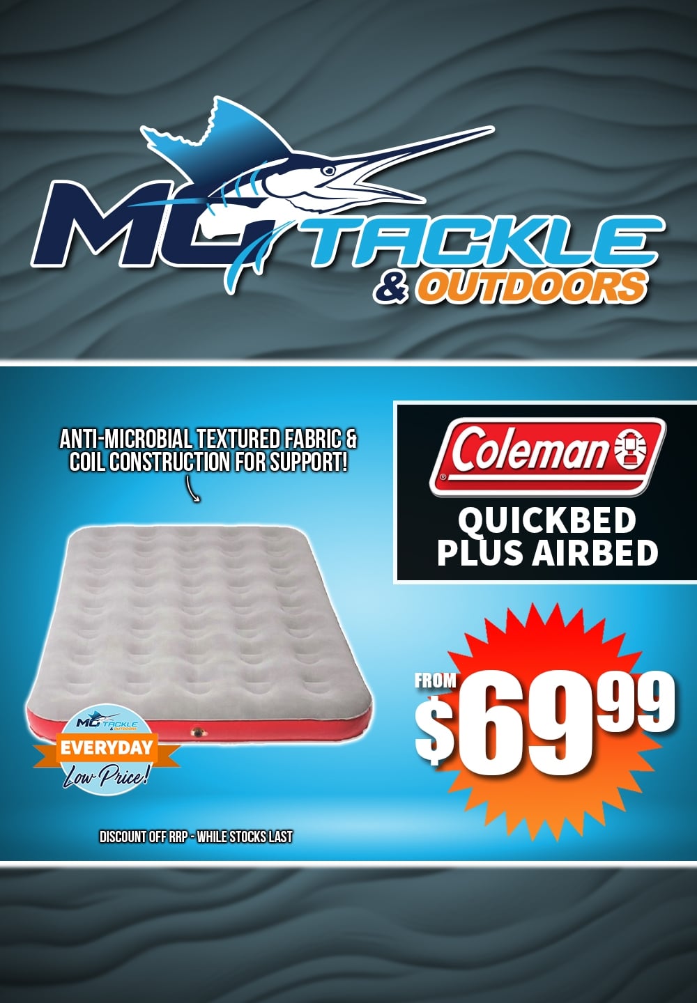 Coleman Quickbed Plus Airbed from $69.99