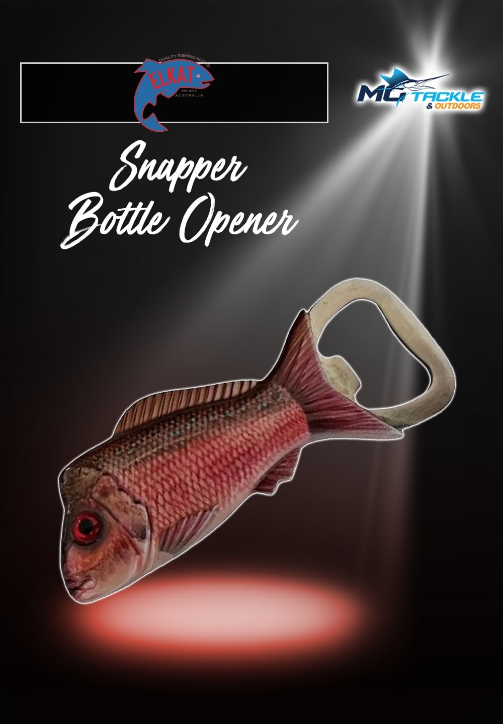 New - Elkat Snapper Bottle Opener