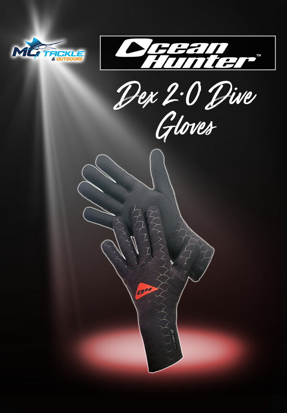 New - Ocean Hunter Dex 2.0 Dive Gloves