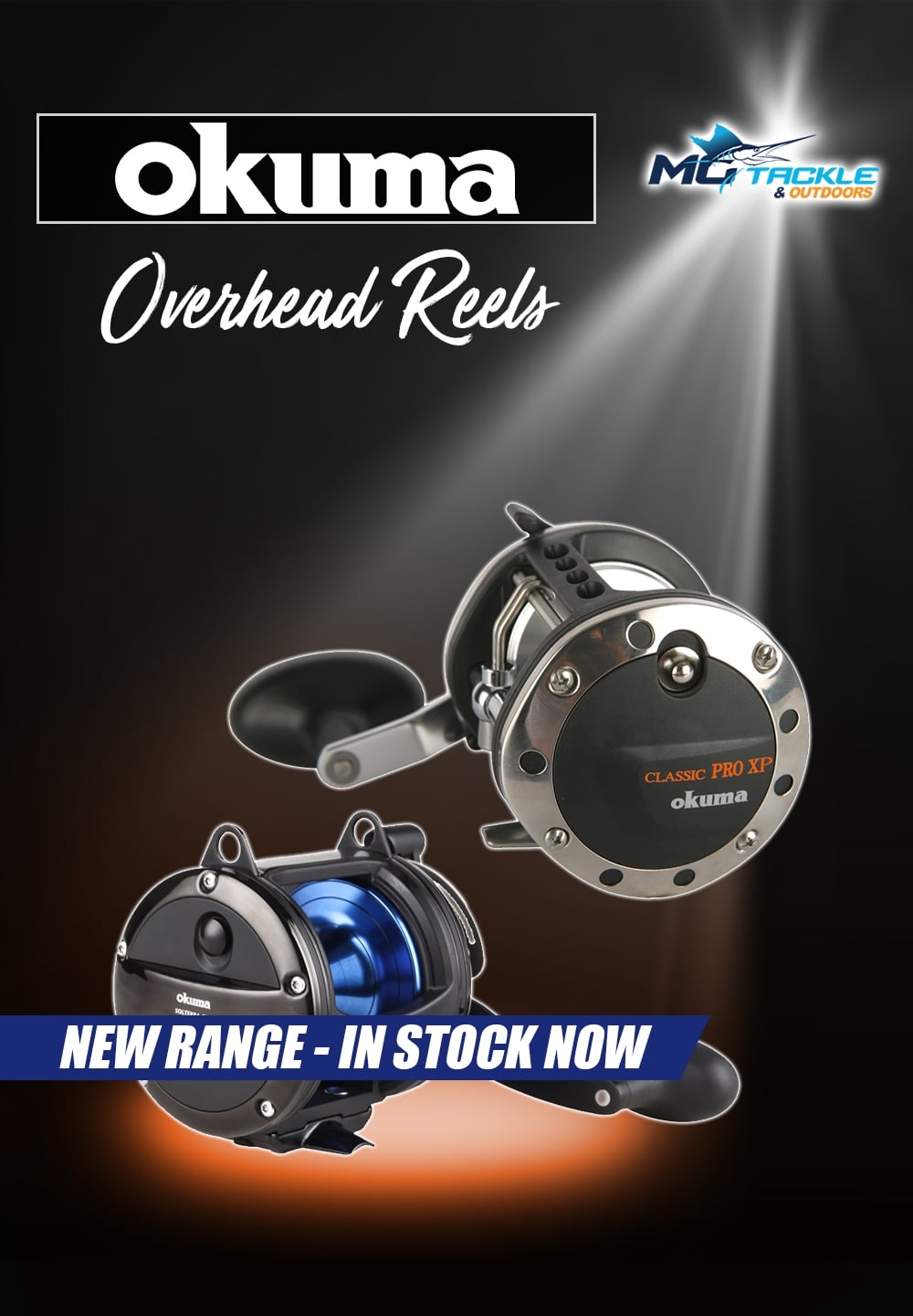 New - Okuma Overhead Reels