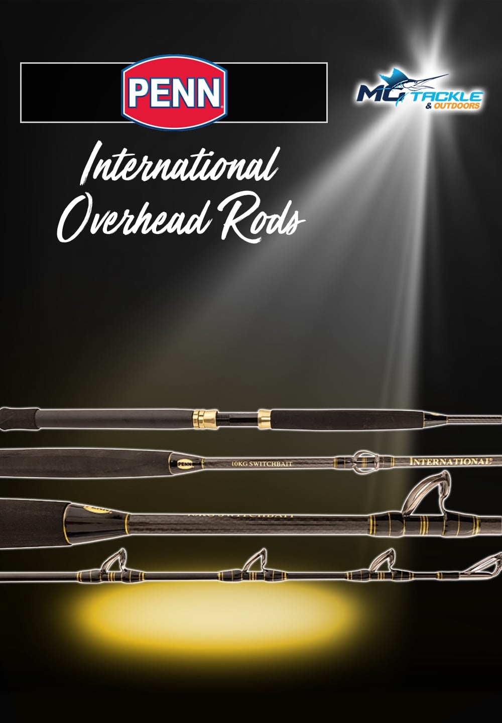 New - Penn International Overhead Rod