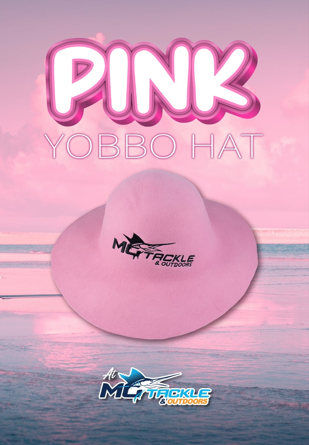 New - Pink MoTackle Yobbo Hat