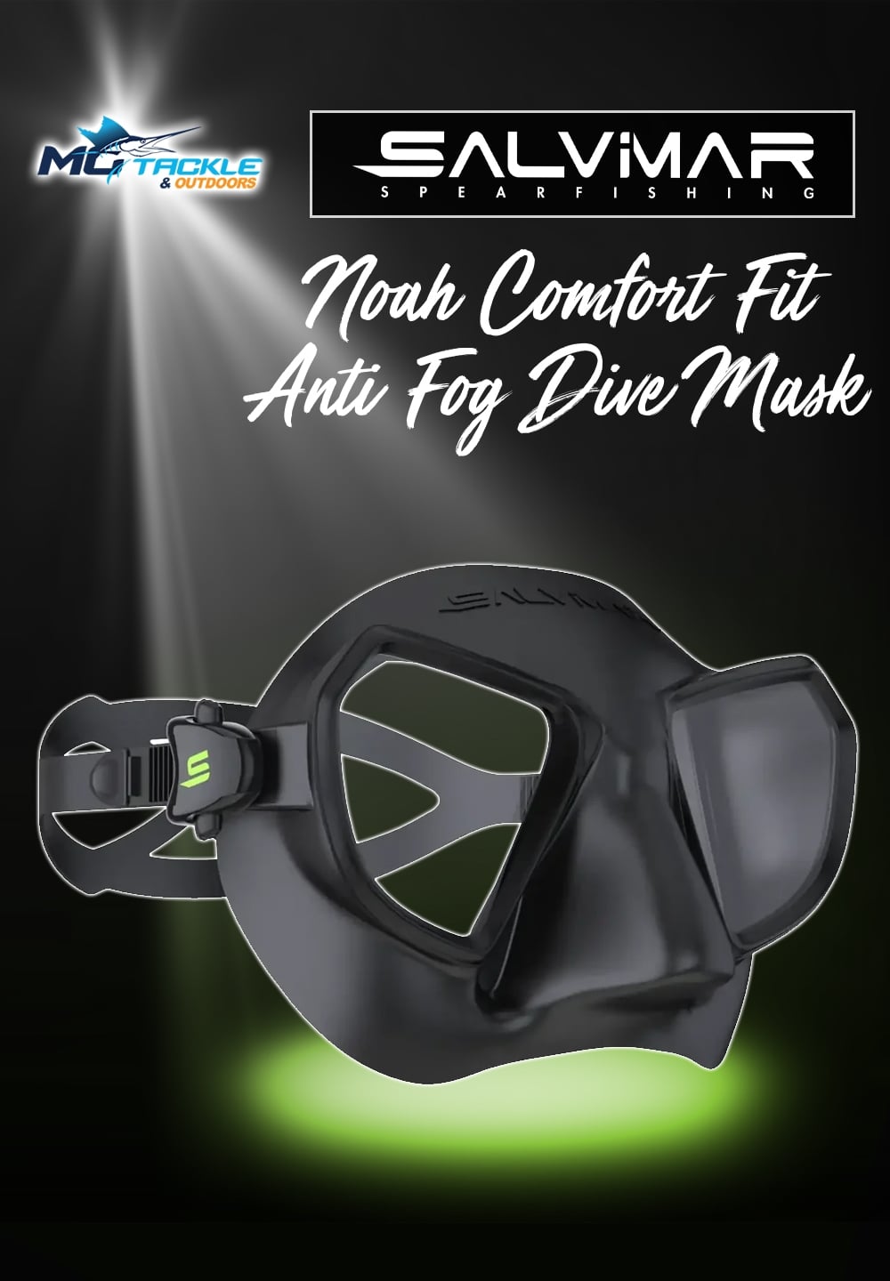 New - Salvimar Noah Comfort-Fit Anti-Fog Dive Mask