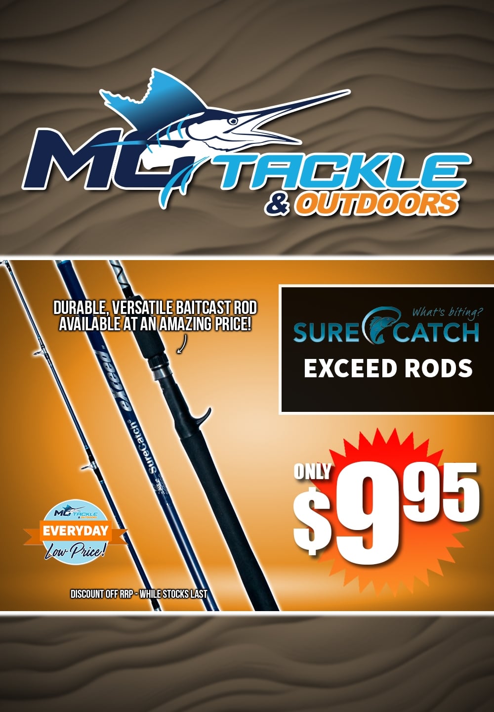 SureCatch Exceed Rod only $9.95