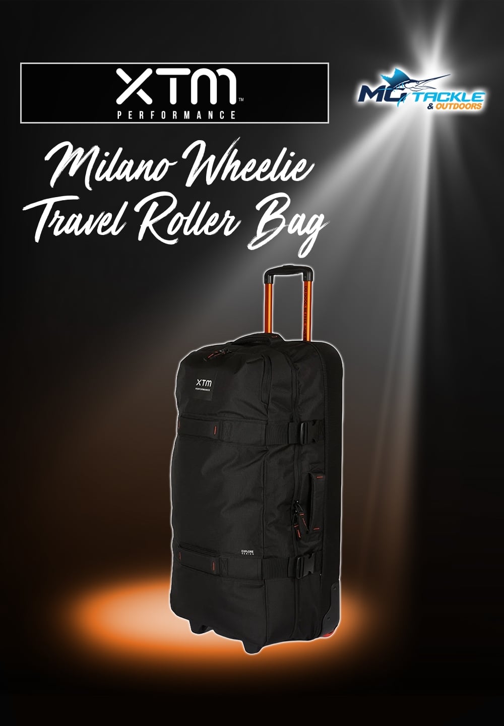 New - XTM Milano Wheelie Travel Roller Bag