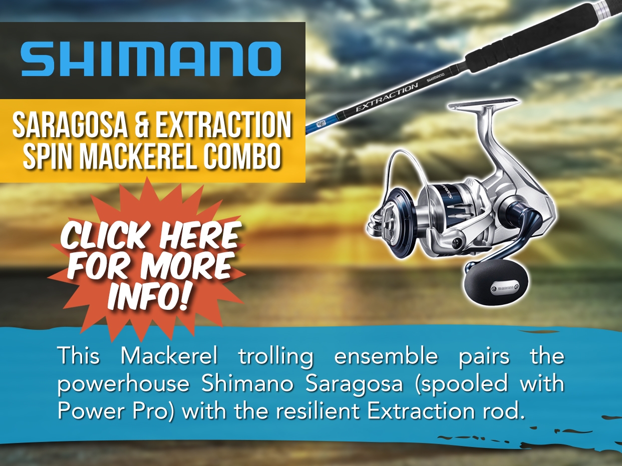 SHIMANO SARAGOSA & EXTRACTION SPIN MACKEREL COMBO
