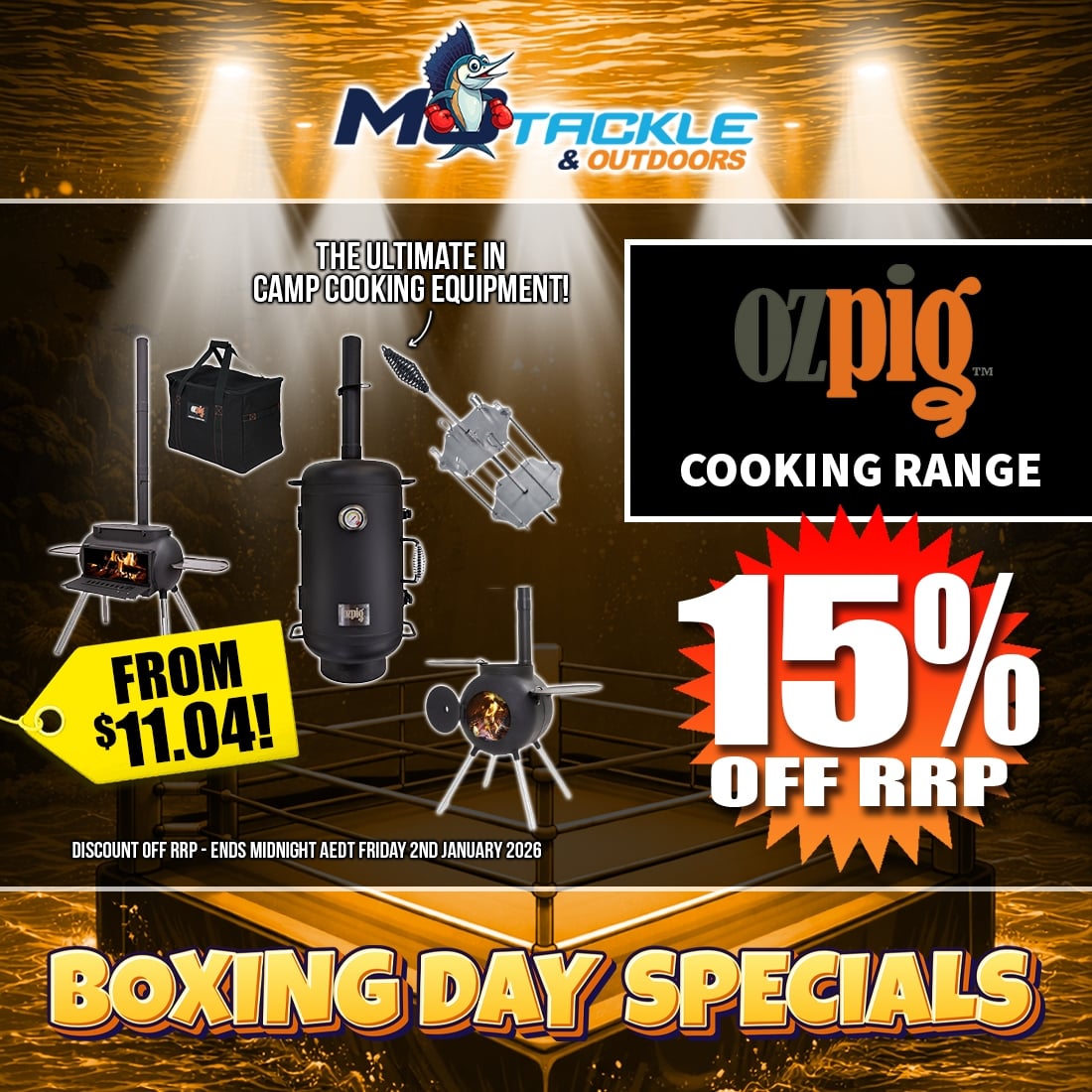 15% off Ozpig