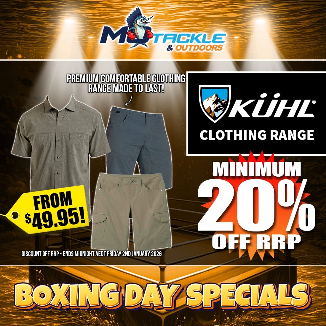 20% off Kuhl Clothing Range