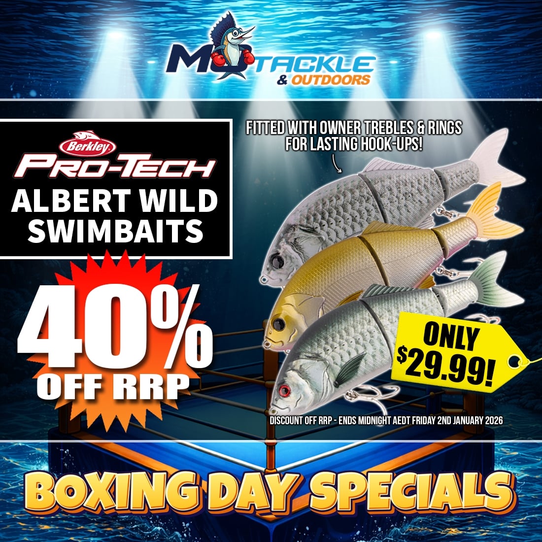 40% off BERKLEY PRO-TECH ALBERT WILD LURE