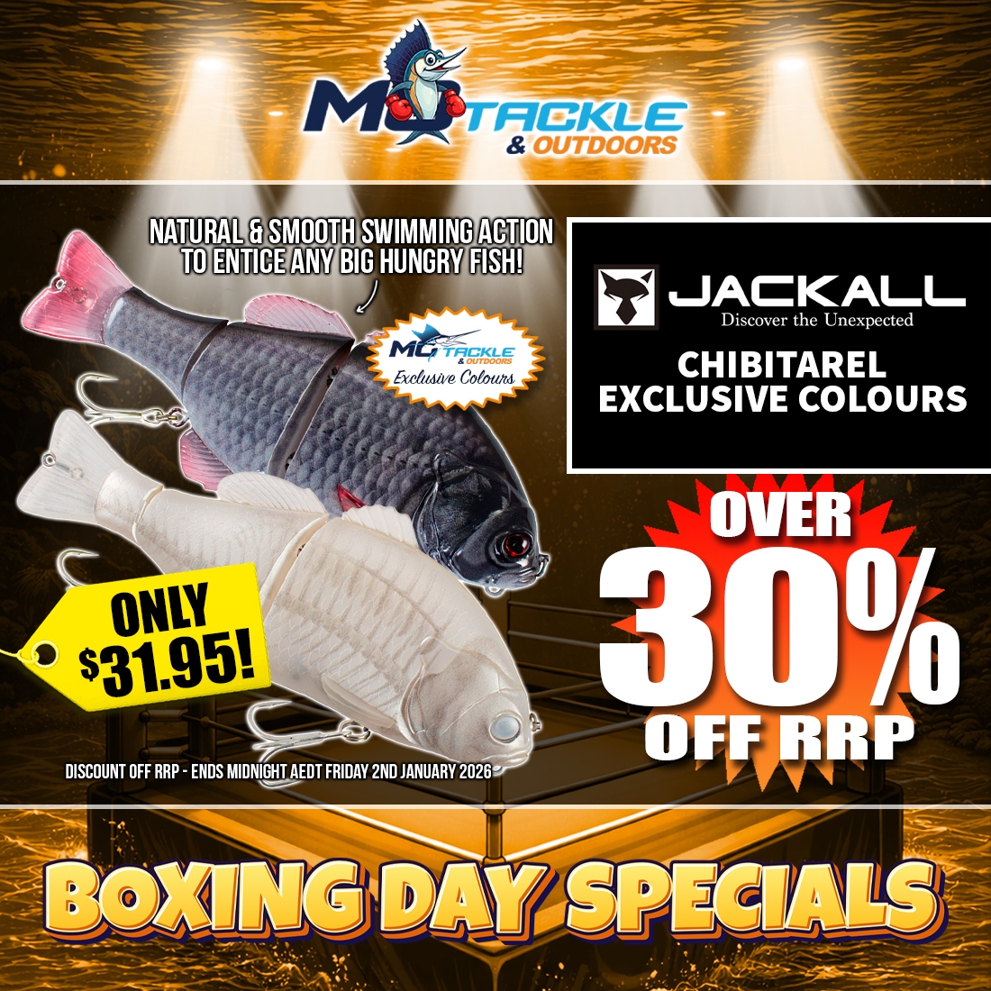 EXCLUSIVE JACKALL CHIBITAREL only $31.95