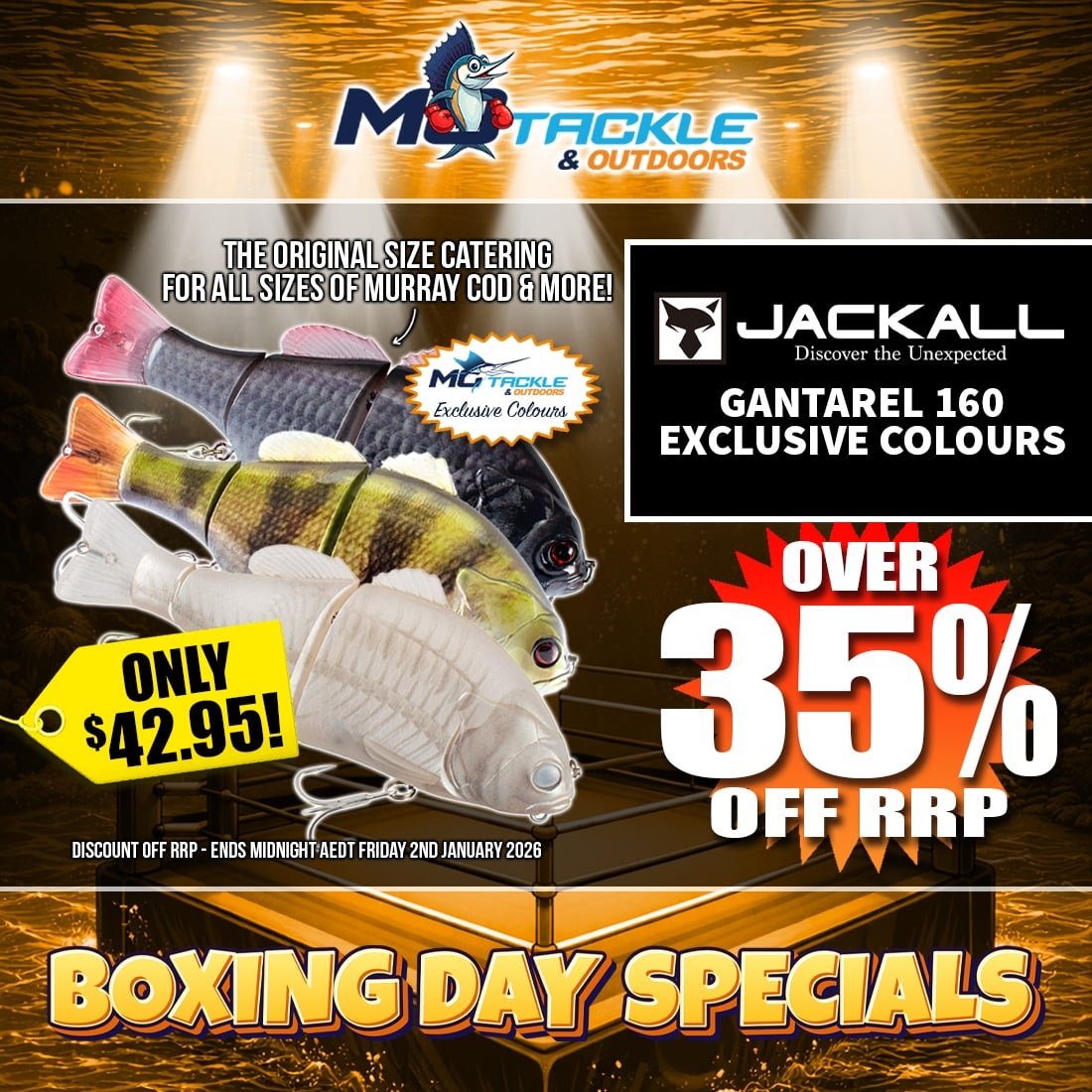 EXCLUSIVE JACKALL GANTAREL only $42.95