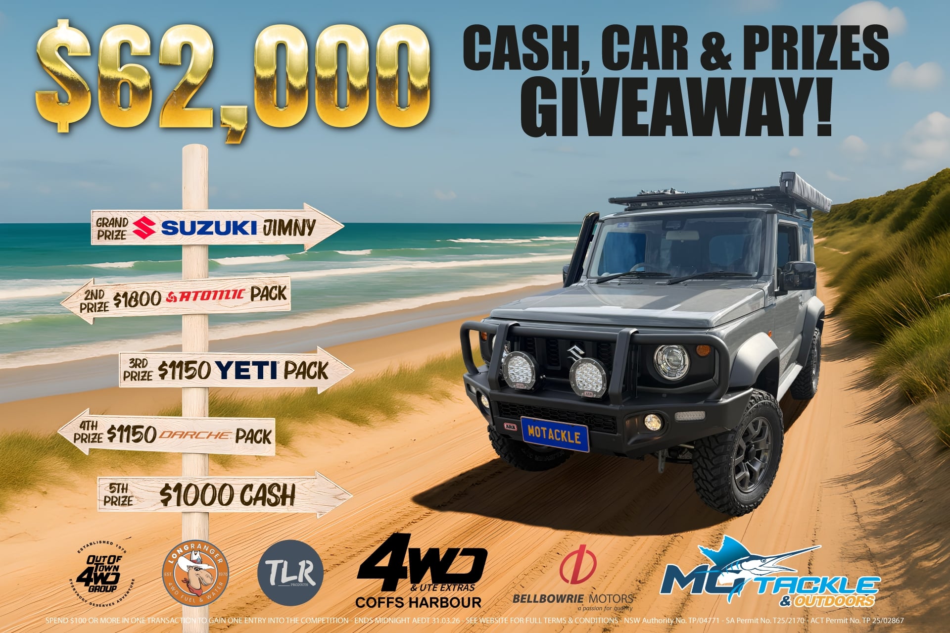 Jimny Cash, Car & Prizes Giveaway