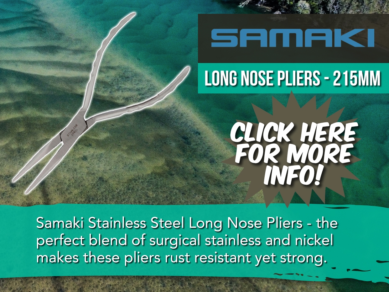 SAMAKI LONG NOSE PLIERS - STAINLESS STEEL