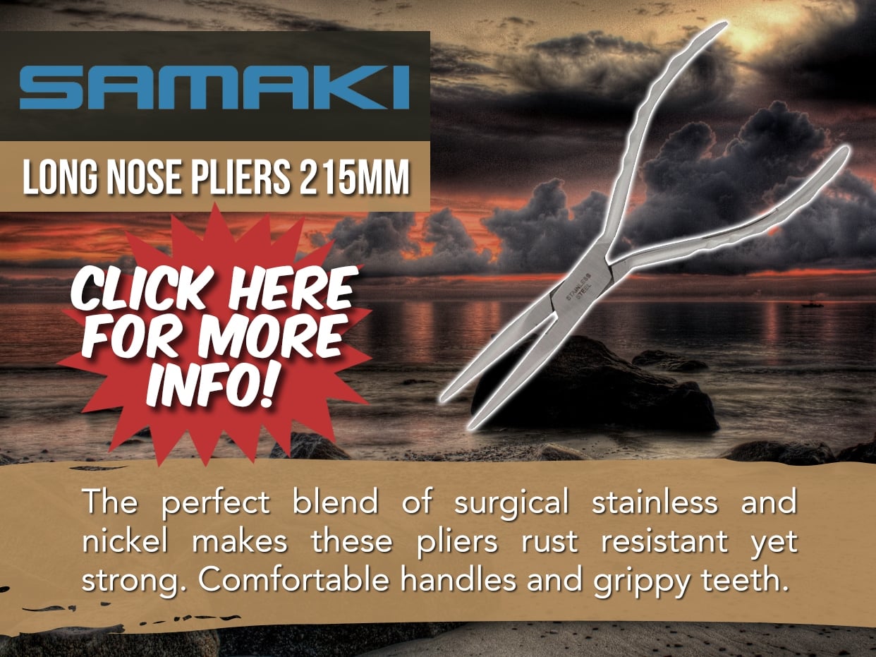 SAMAKI LONG NOSE PLIERS - STAINLESS STEEL