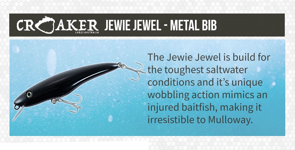 Croaker Lures Jewie Jewel - Metal Bib