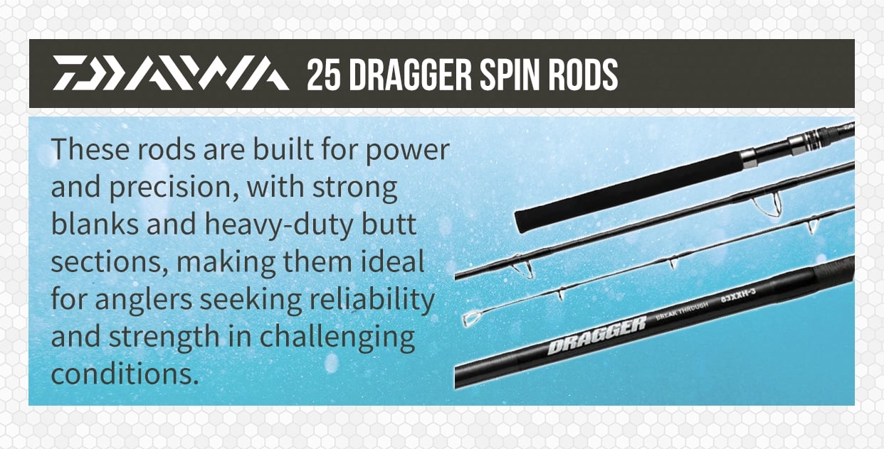 Daiwa 25 Dragger Spin Rods