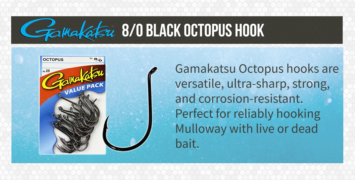 Gamakatsu 8/0 Octopus Black Hook