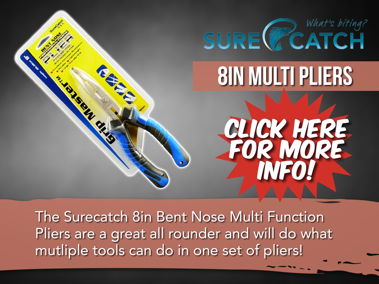 SURECATCH 8IN BENT NOSE MULTI FUNCTION PLIERS