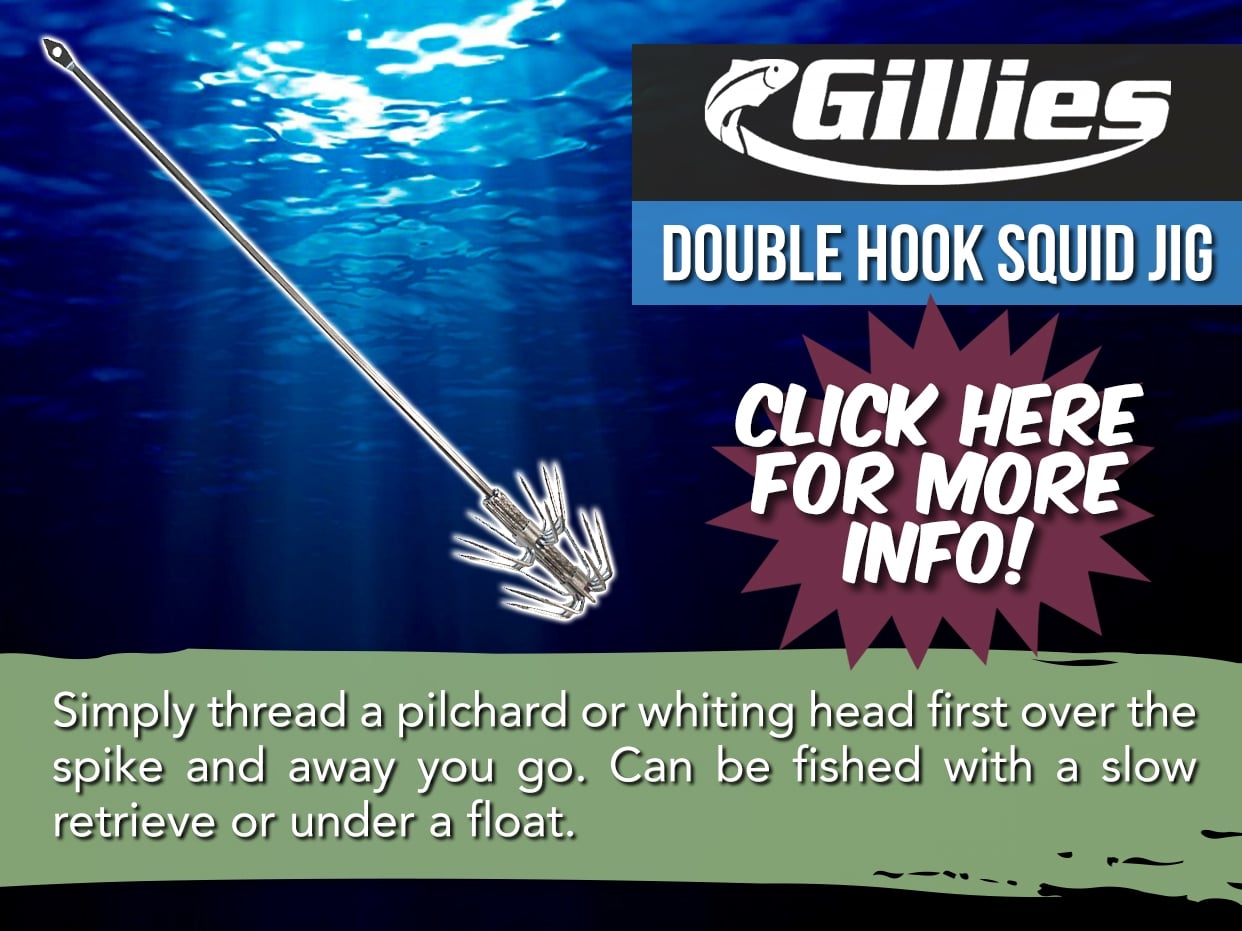 GILLIES DOUBLE HOOK SQUID JIG