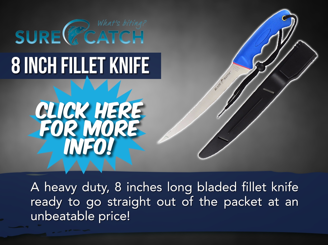 SURECATCH BLADE MASTER HEAVY DUTY FILLET KNIFE 8IN