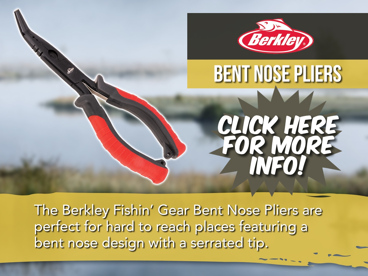 BERKLEY FISHIN GEAR BENT NOSE PLIERS