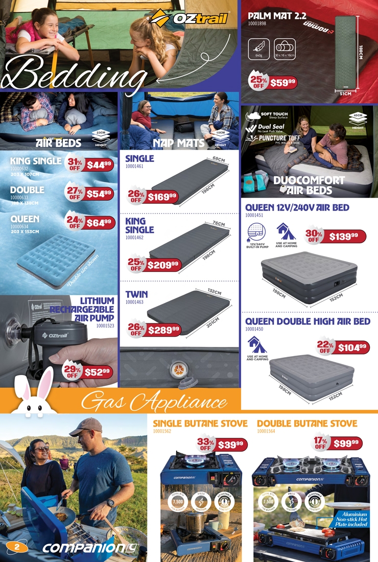 Crack Into Adventure - Bedding & Gas Appliances